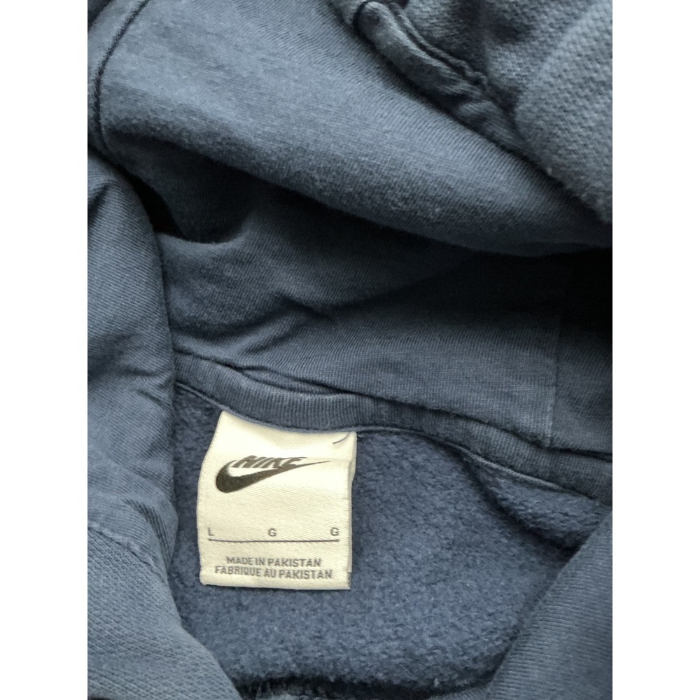 Nike Men's Navy Blue Graphic Hoodie Sweatshirt Size L - Picture 3 of 4